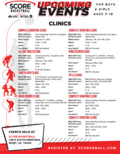 Events Flyer Version 39 Score Basketball Front